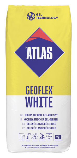ATLAS GEOFLEX C2TE WEIß 25 KG - Natursteinkleber Granit-Marmor innen außen Fußbodenheizung